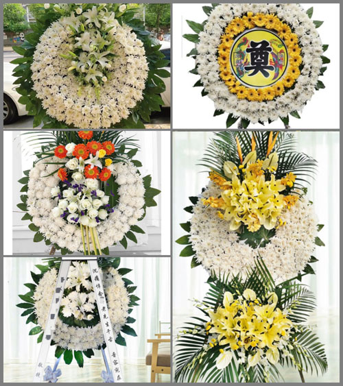 广东梅州市平远县大柘镇西河村花圈速递